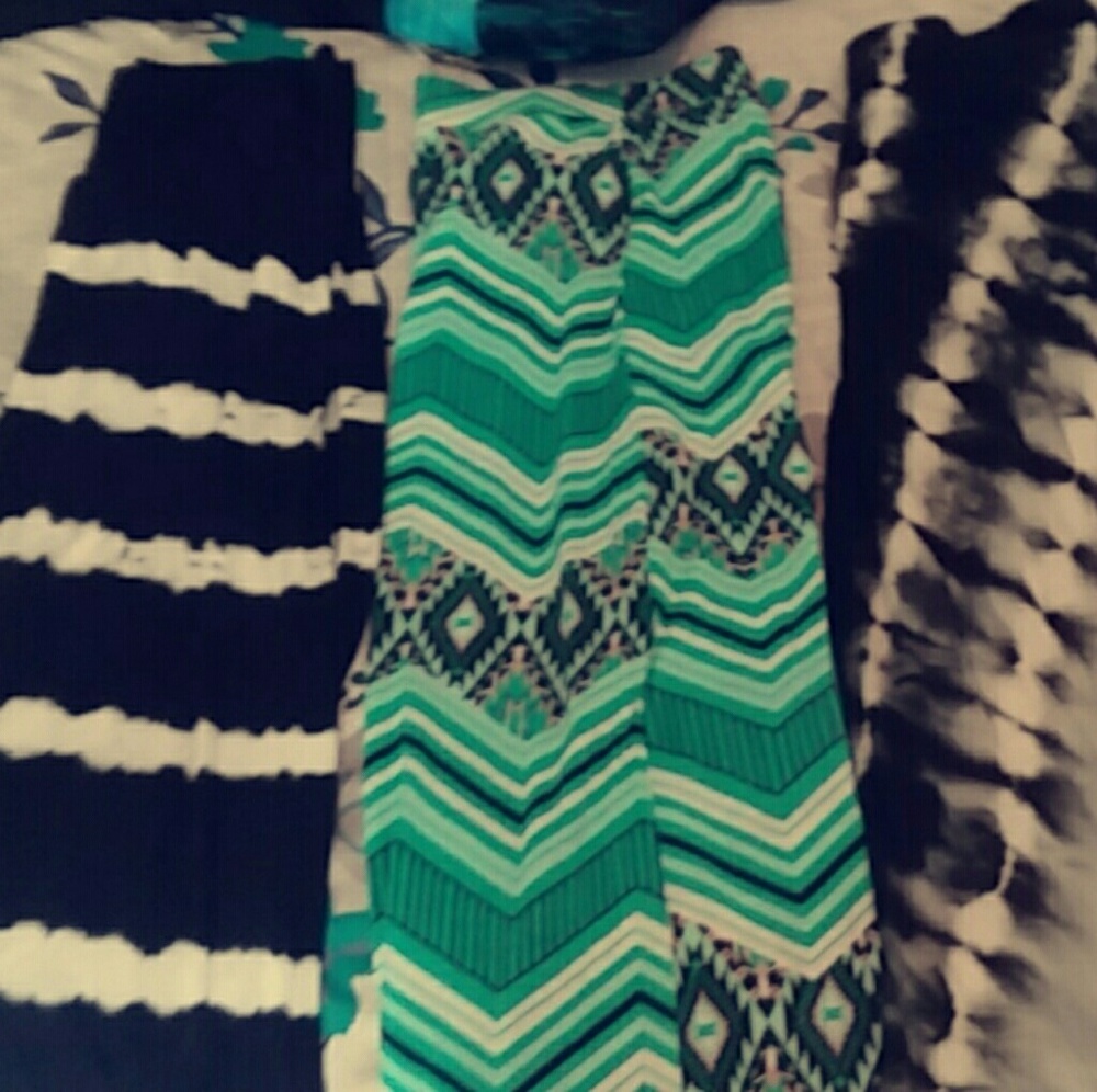 Three long dress skirts